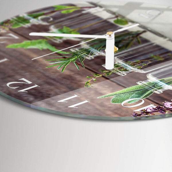 Reloj de pared redondo Hierbas