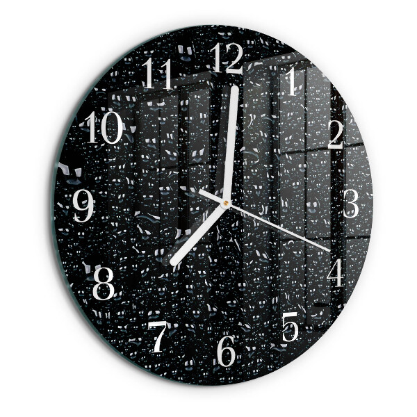 Reloj de pared redondo Gotas de agua