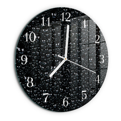Reloj de pared redondo Gotas de agua