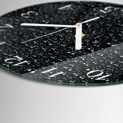 Reloj de pared redondo Gotas de agua