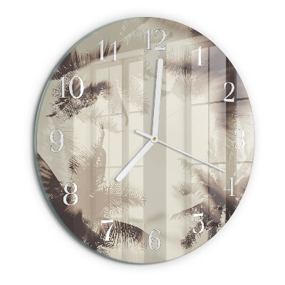 Reloj de pared redondo Palmeras