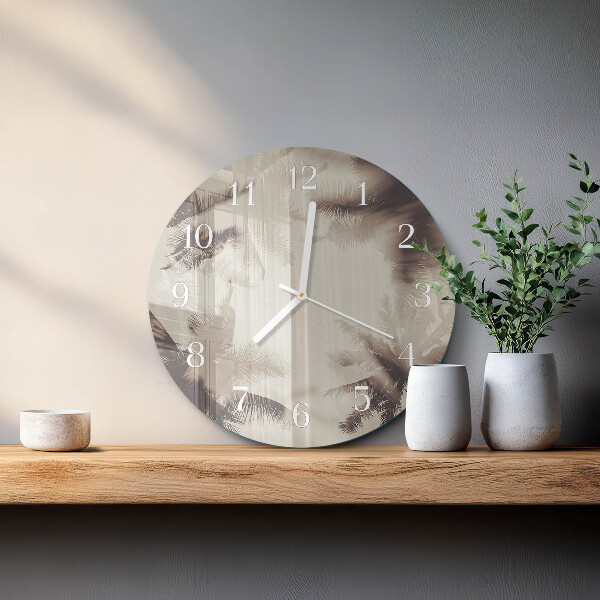 Reloj de pared redondo Palmeras