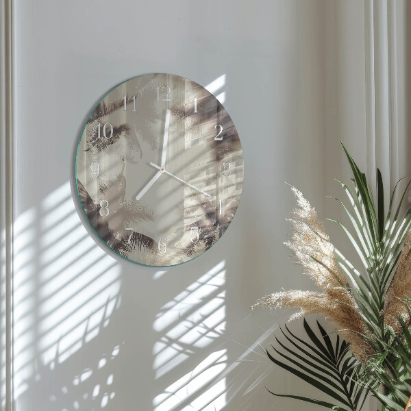 Reloj de pared redondo Palmeras