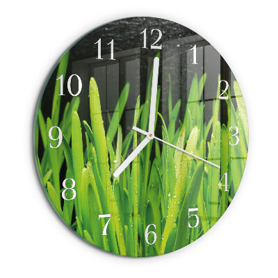 Reloj de pared redondo Césped