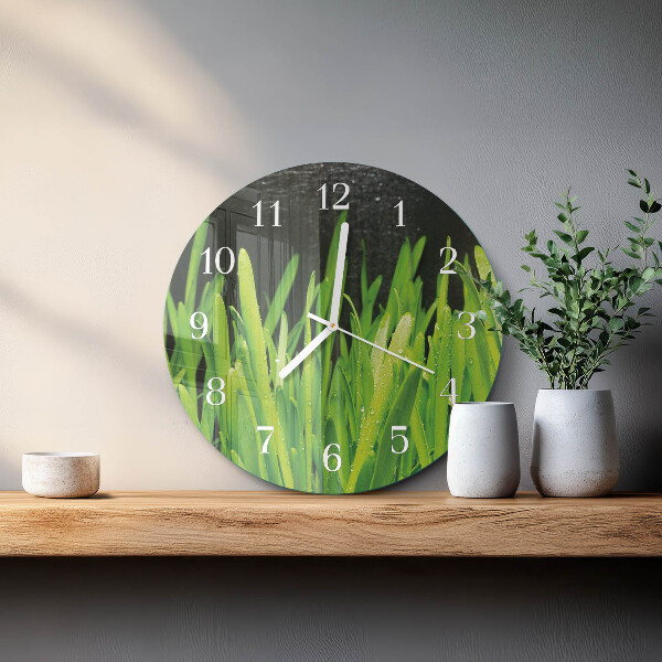 Reloj de pared redondo Césped