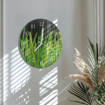 Reloj de pared redondo Césped