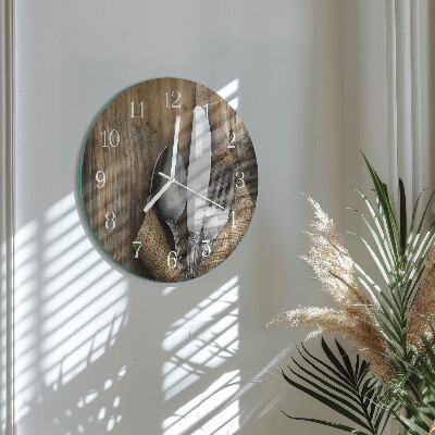 Reloj de pared redondo Cuchillería