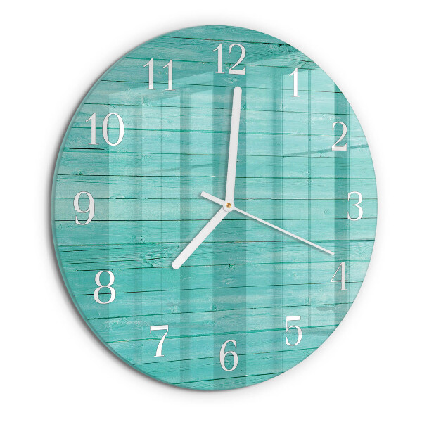 Reloj de pared redondo pizarras verdes