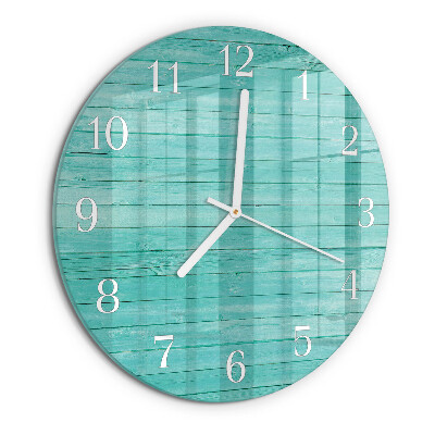 Reloj de pared redondo pizarras verdes