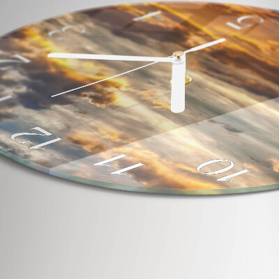 Reloj de pared redondo Atardecer