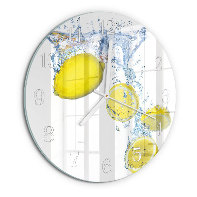 Reloj de pared redondo Limones
