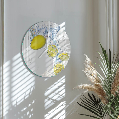 Reloj de pared redondo Limones
