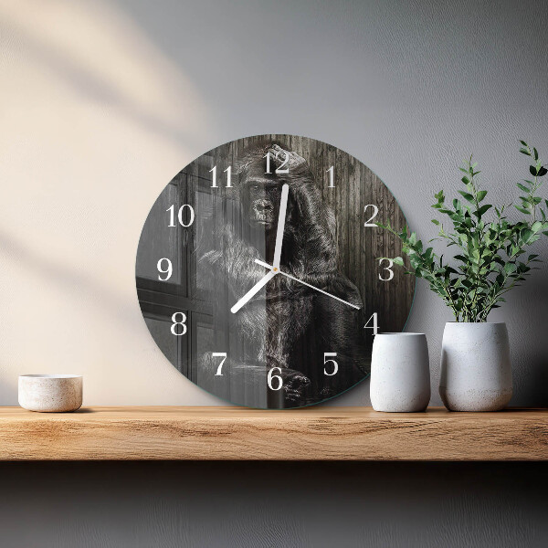 Reloj de pared redondo Gorila