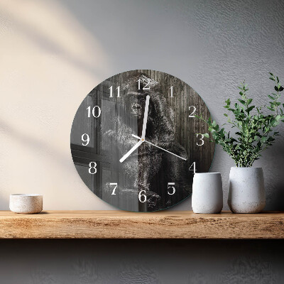 Reloj de pared redondo Gorila