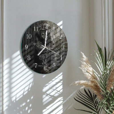 Reloj de pared redondo Gorila