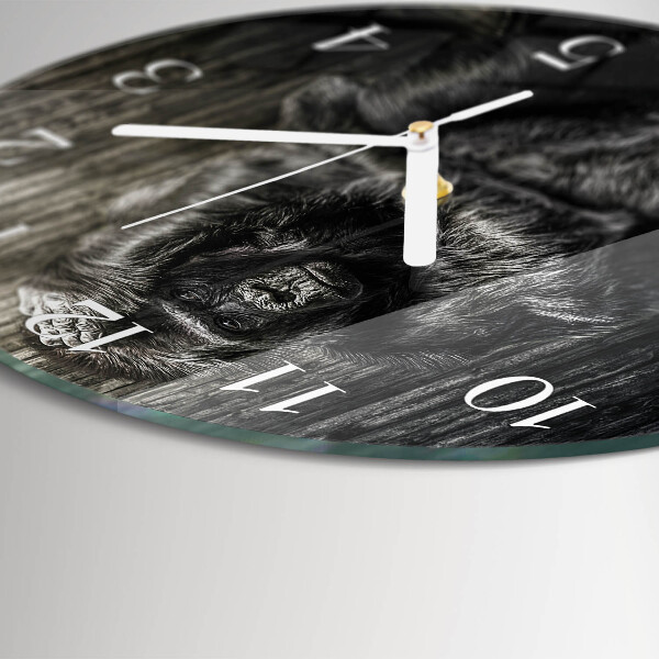 Reloj de pared redondo Gorila