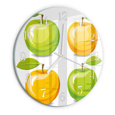 Reloj de pared redondo Manzanas