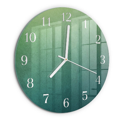 Reloj de pared redondo Degradado verde