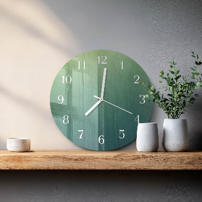Reloj de pared redondo Degradado verde