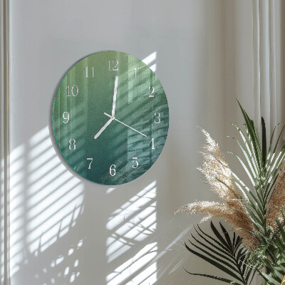 Reloj de pared redondo Degradado verde