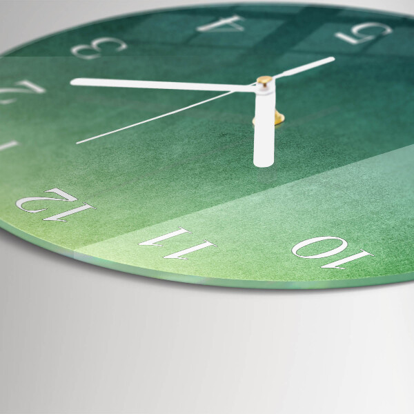 Reloj de pared redondo Degradado verde