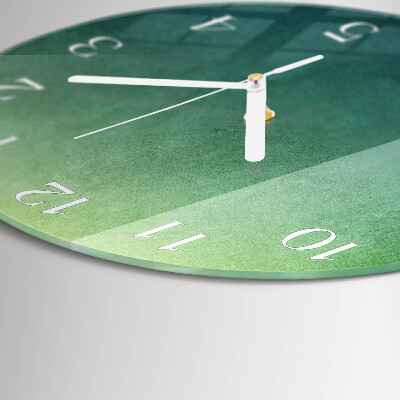 Reloj de pared redondo Degradado verde
