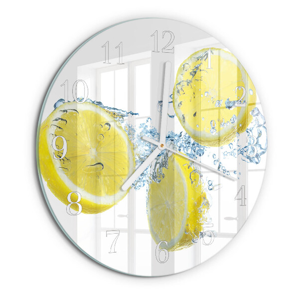 Reloj de pared redondo Limones