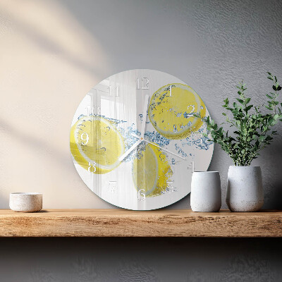 Reloj de pared redondo Limones