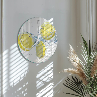 Reloj de pared redondo Limones