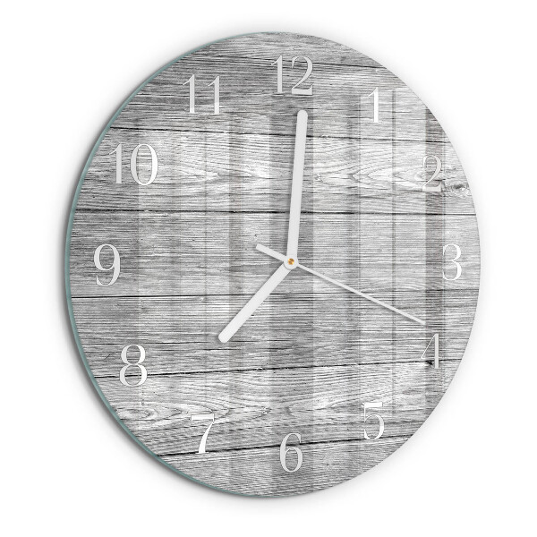 Reloj de pared redondo Madera gris