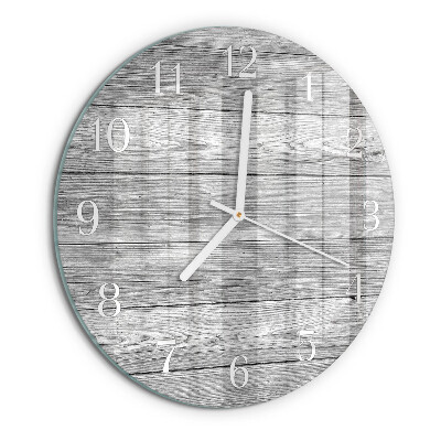 Reloj de pared redondo Madera gris
