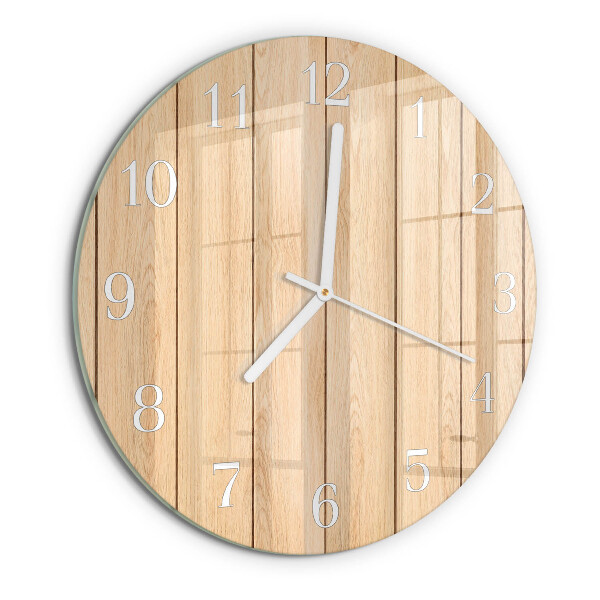 Reloj de pared redondo Madera