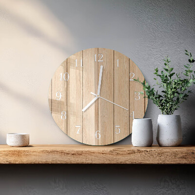 Reloj de pared redondo Madera
