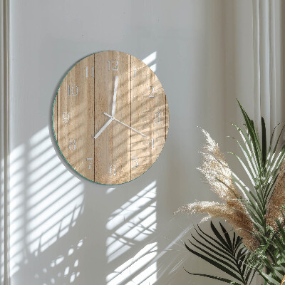 Reloj de pared redondo Madera