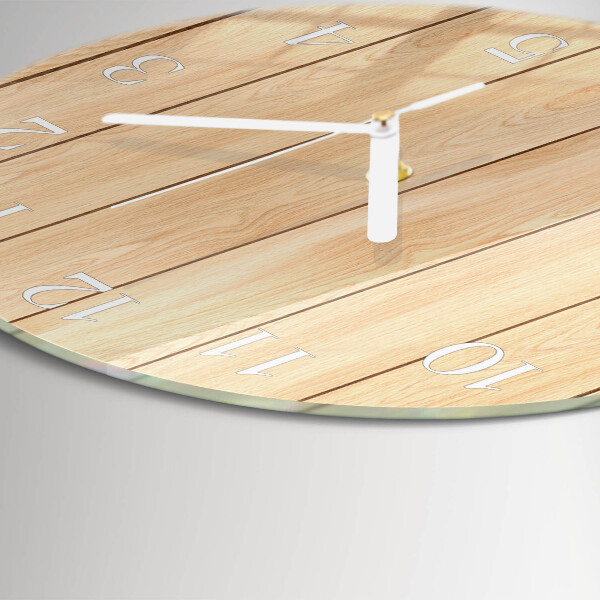 Reloj de pared redondo Madera