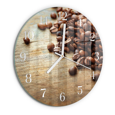 Reloj de pared redondo Granos de café