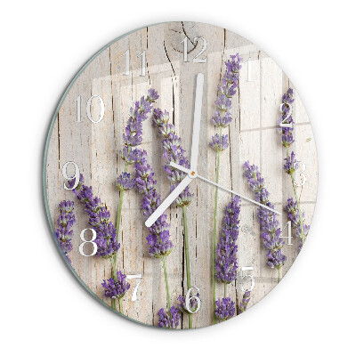 Reloj de pared redondo Lavanda