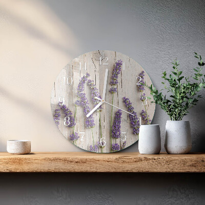 Reloj de pared redondo Lavanda