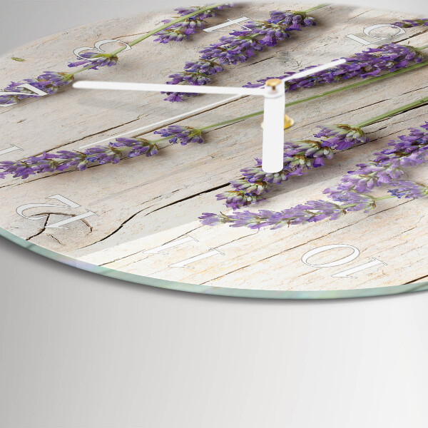 Reloj de pared redondo Lavanda