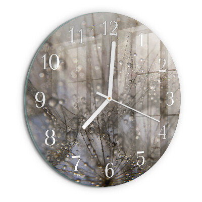 Reloj de pared redondo Gotas de rocío
