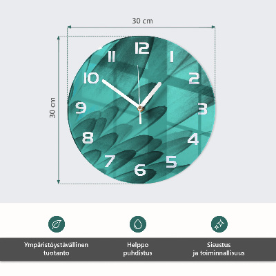 Reloj de pared redondo Gotas de rocío