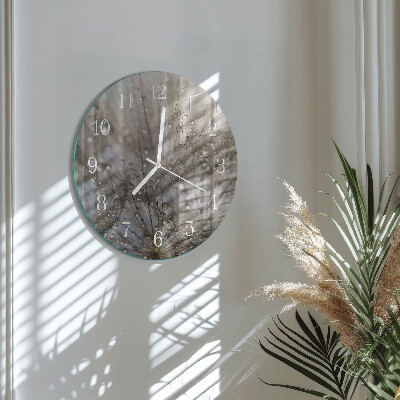 Reloj de pared redondo Gotas de rocío