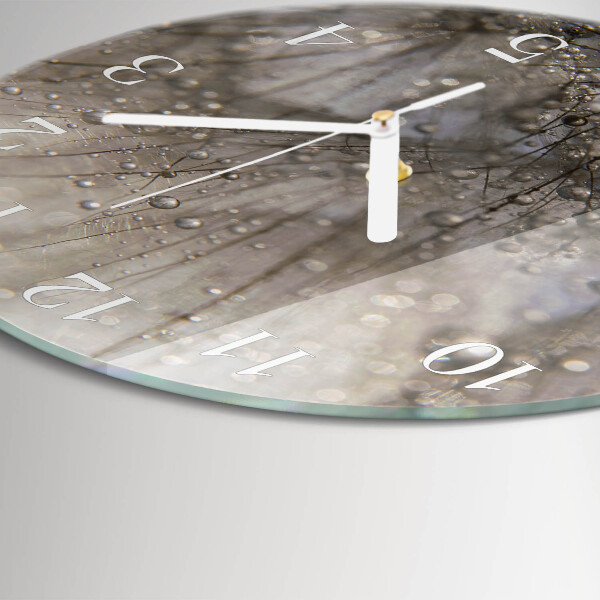 Reloj de pared redondo Gotas de rocío