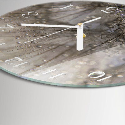 Reloj de pared redondo Gotas de rocío