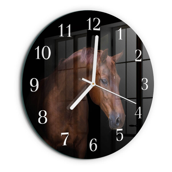 Reloj de pared redondo Caballo