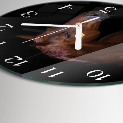 Reloj de pared redondo Caballo