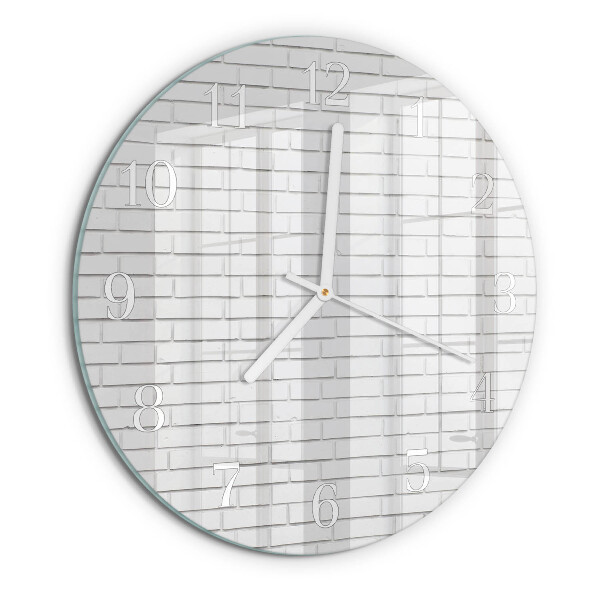 Reloj de pared redondo Muro de ladrillo