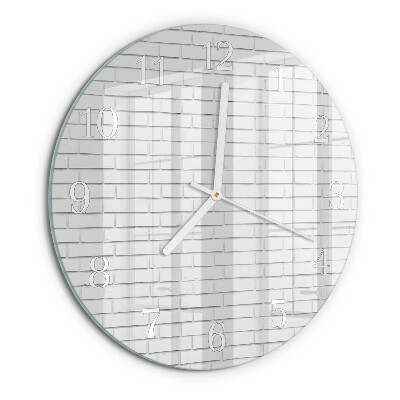 Reloj de pared redondo Muro de ladrillo