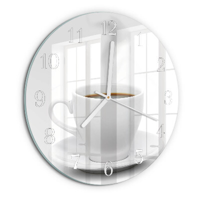 Reloj de pared redondo Taza de café
