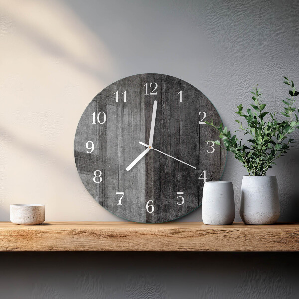 Reloj de pared redondo Madera